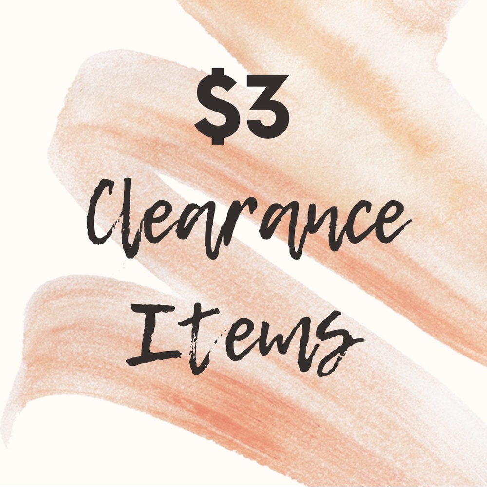 $3 Clearance Sale!